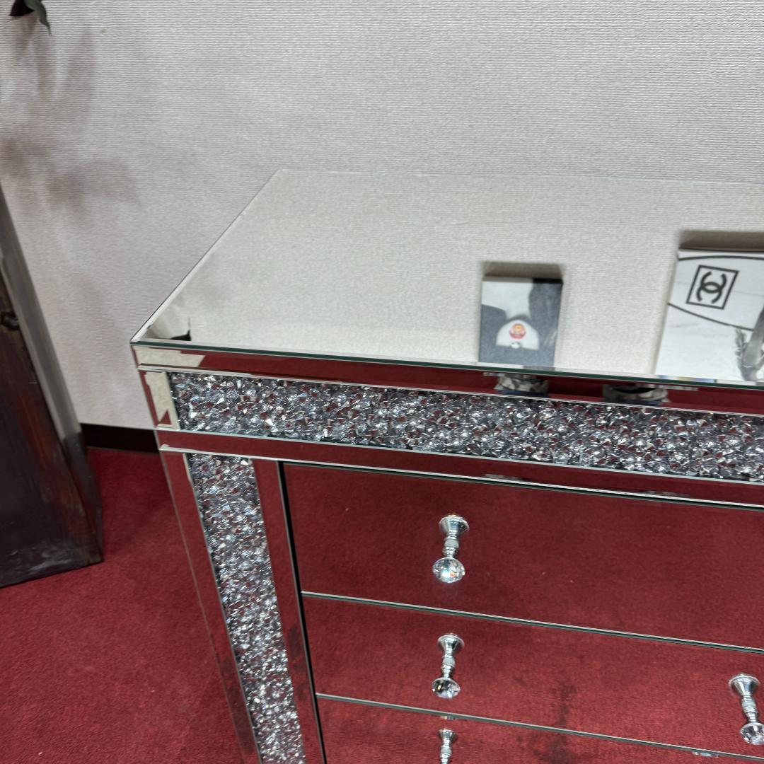 東京23区送料無料　超美品ミラーチェスト　展示品未使用