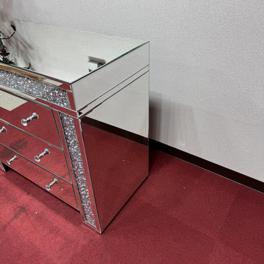 東京23区送料無料　超美品ミラーチェスト　展示品未使用