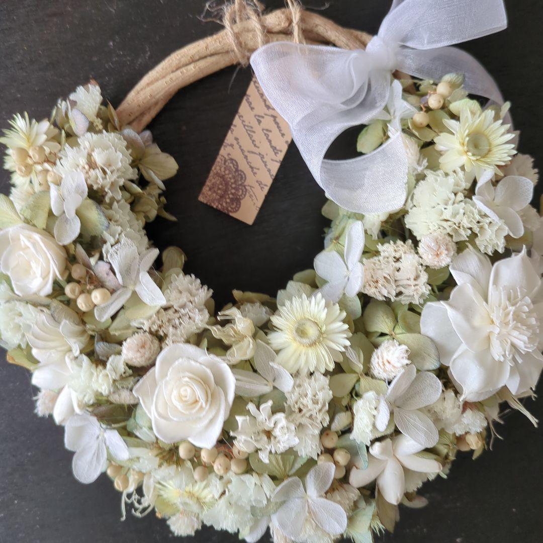 ドライフラワーハーフリース