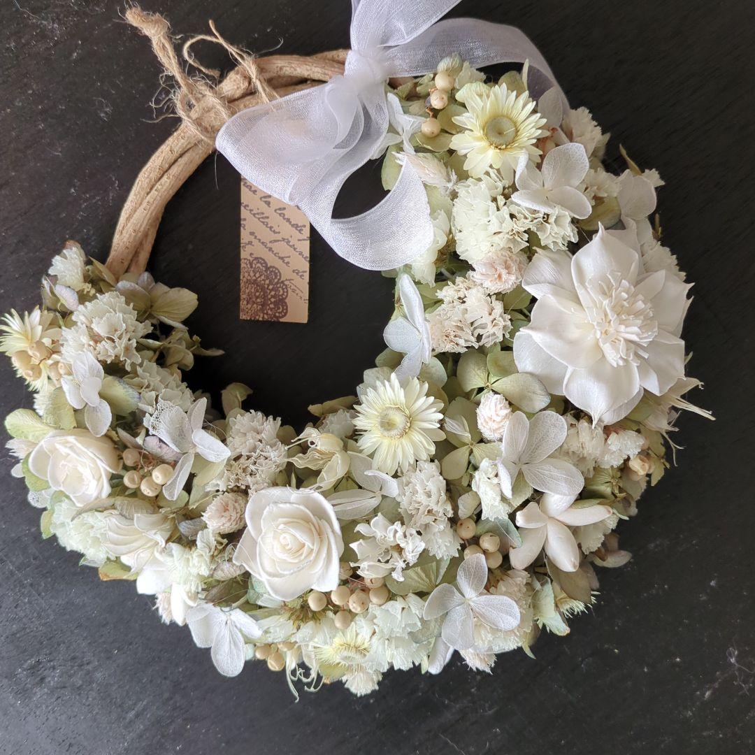 ドライフラワーハーフリース