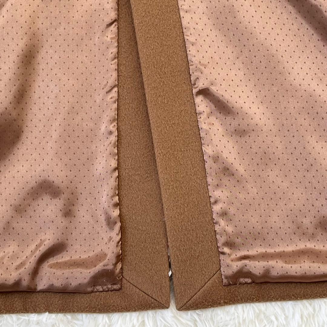 美品　AMACA コート　カシミヤ混　キャメル　チェスターコート　36