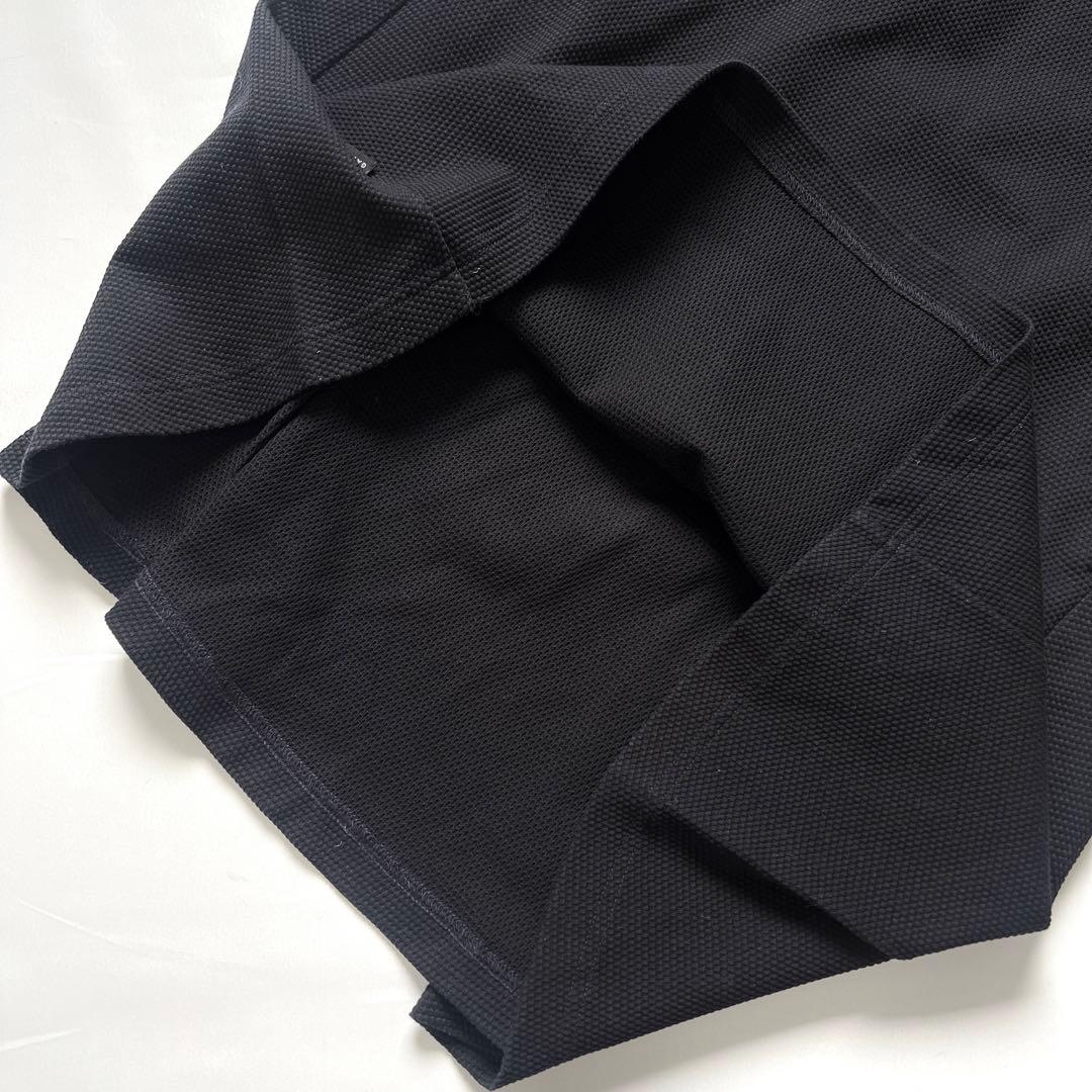 パーリーゲイツ　半袖ワンピース　Aライン　フリル　スカート　メゾンロゴ　2 L