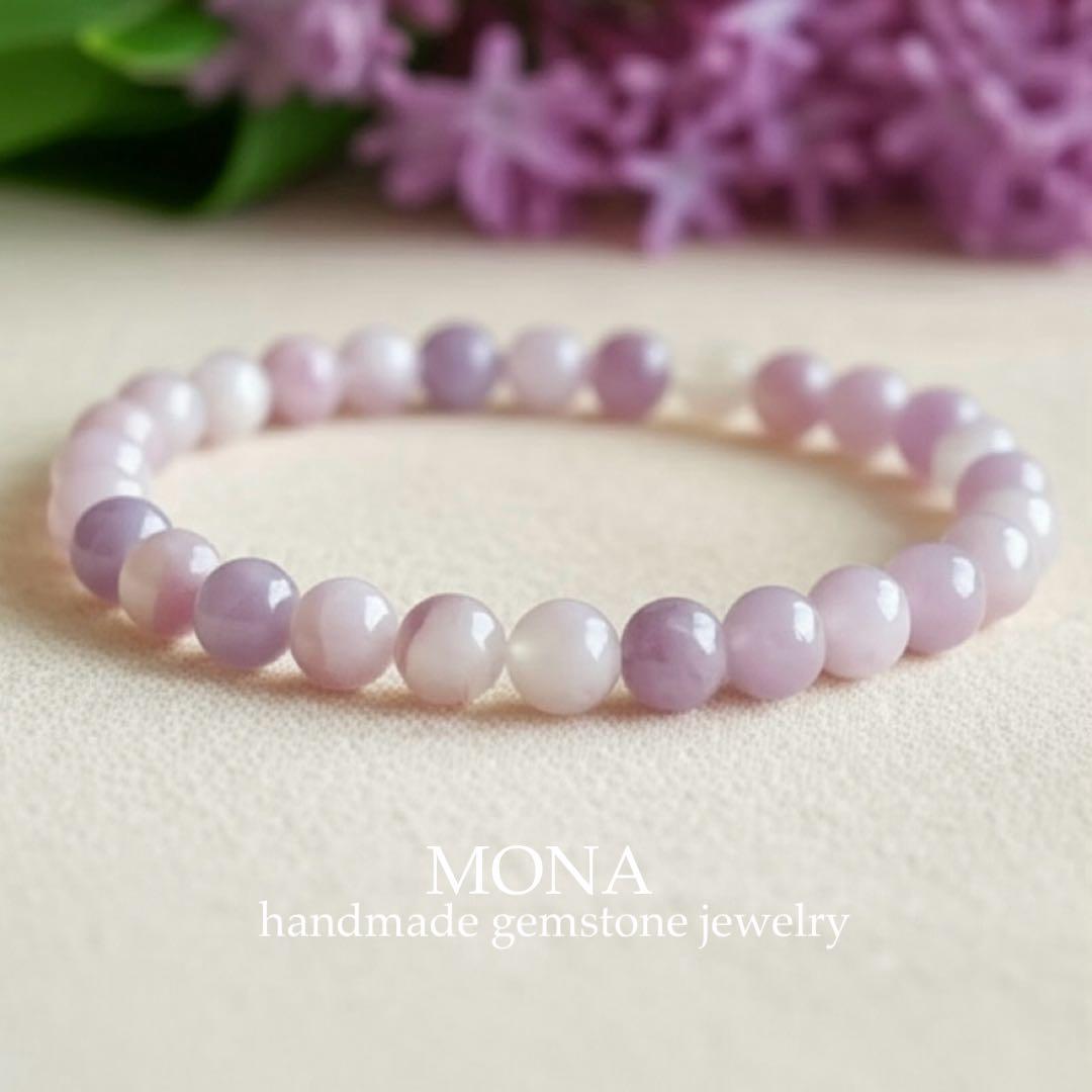 【Noel】天然ケシパールのマンテルブレスレット