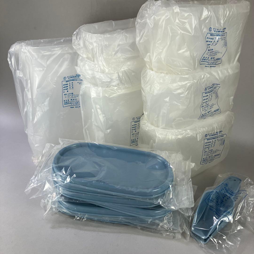 ひろみ◆タッパーウェア MMだ円6点セット＋スコップ×２　小口シール✖️２