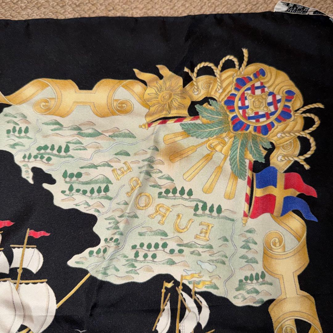 K*様 エルメス スカーフ 90 光の帆船　ヴィンテージスカーフ　ファッション