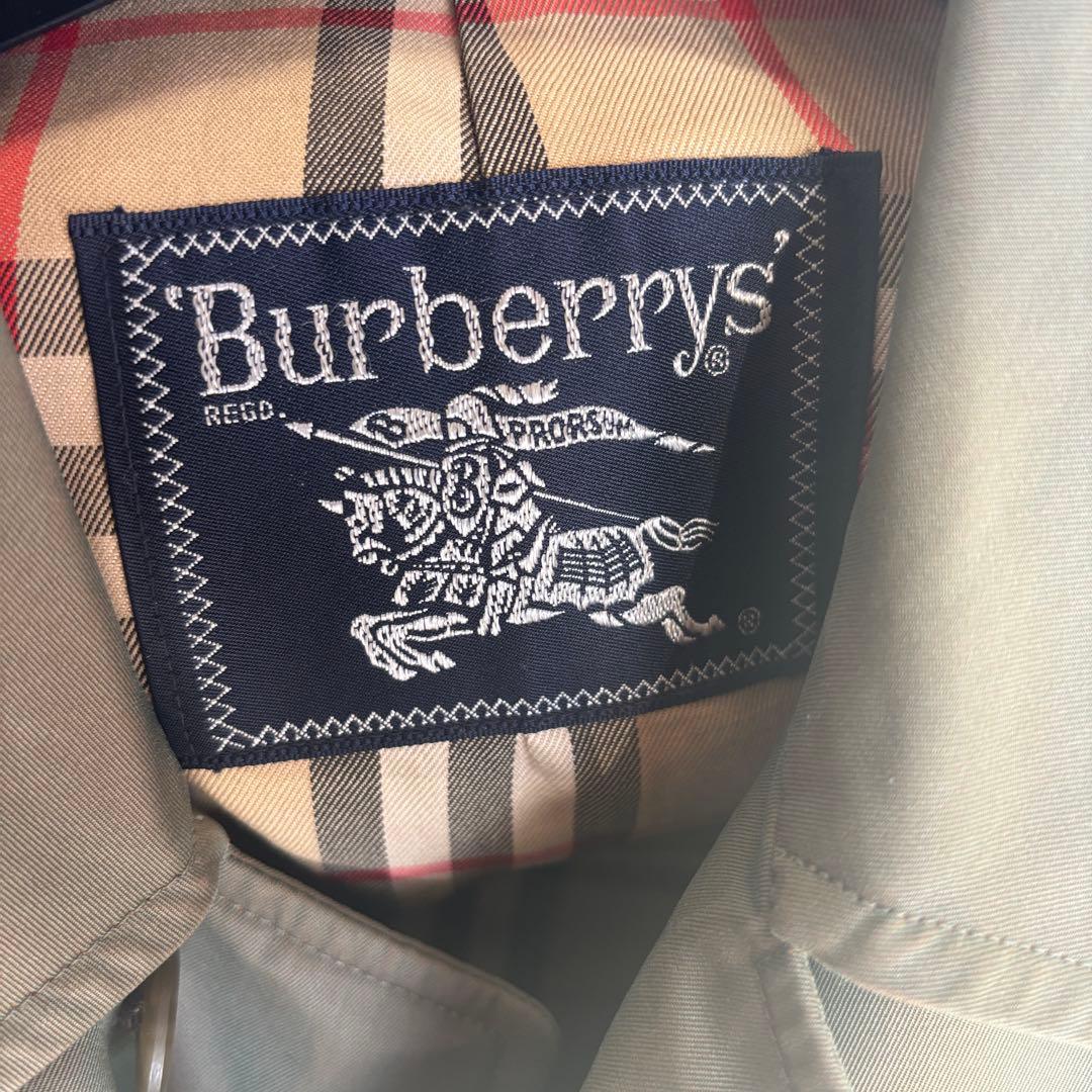 Burberrys ビンテージ　 玉虫色　ステンカラーコート　ノバチェック