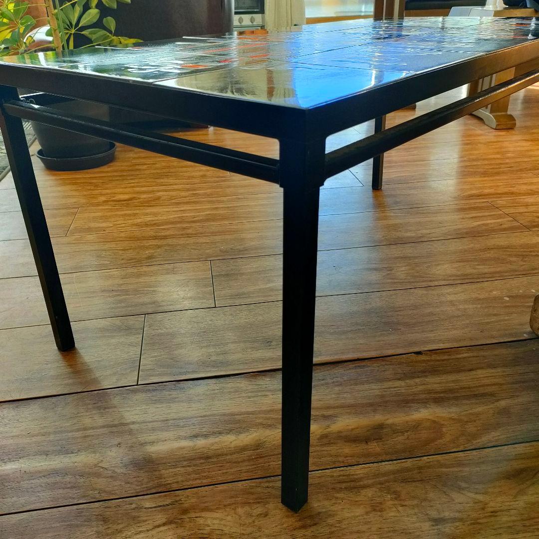 1960年代 ベルギー コーヒーテーブル 北欧モダン タイルトップ ヴィンテージ