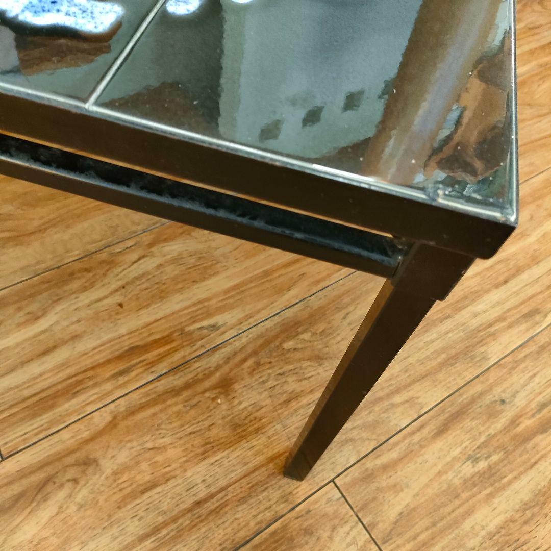 1960年代 ベルギー コーヒーテーブル 北欧モダン タイルトップ ヴィンテージ