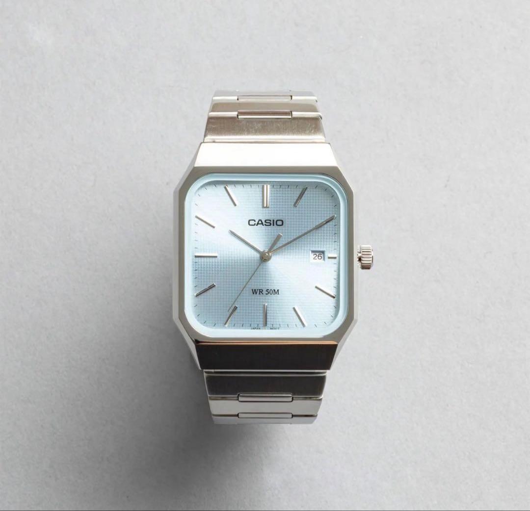 CASIO 腕時計 MTP-B185D 2A2VDF アイスブルー 新品 未使用 - メルカリ