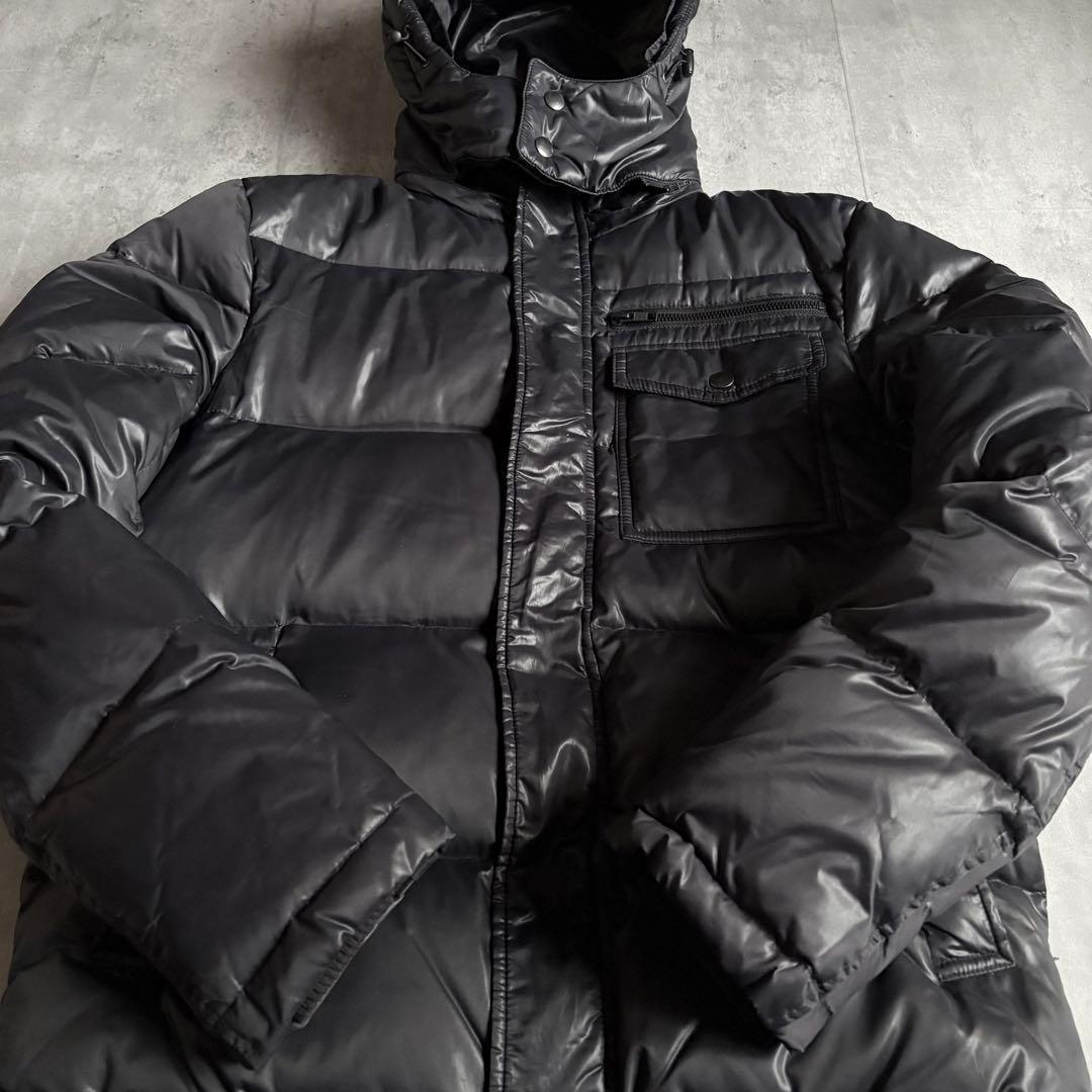 【00s archive】ダウンジャケット　ダブルジップ　お兄系　y2k 光沢