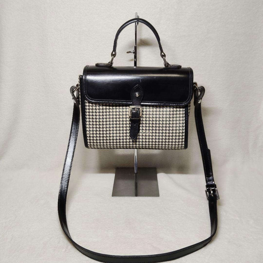 希少 ラルフローレン ショルダーバッグ ハンドバッグ 千鳥格子 2way