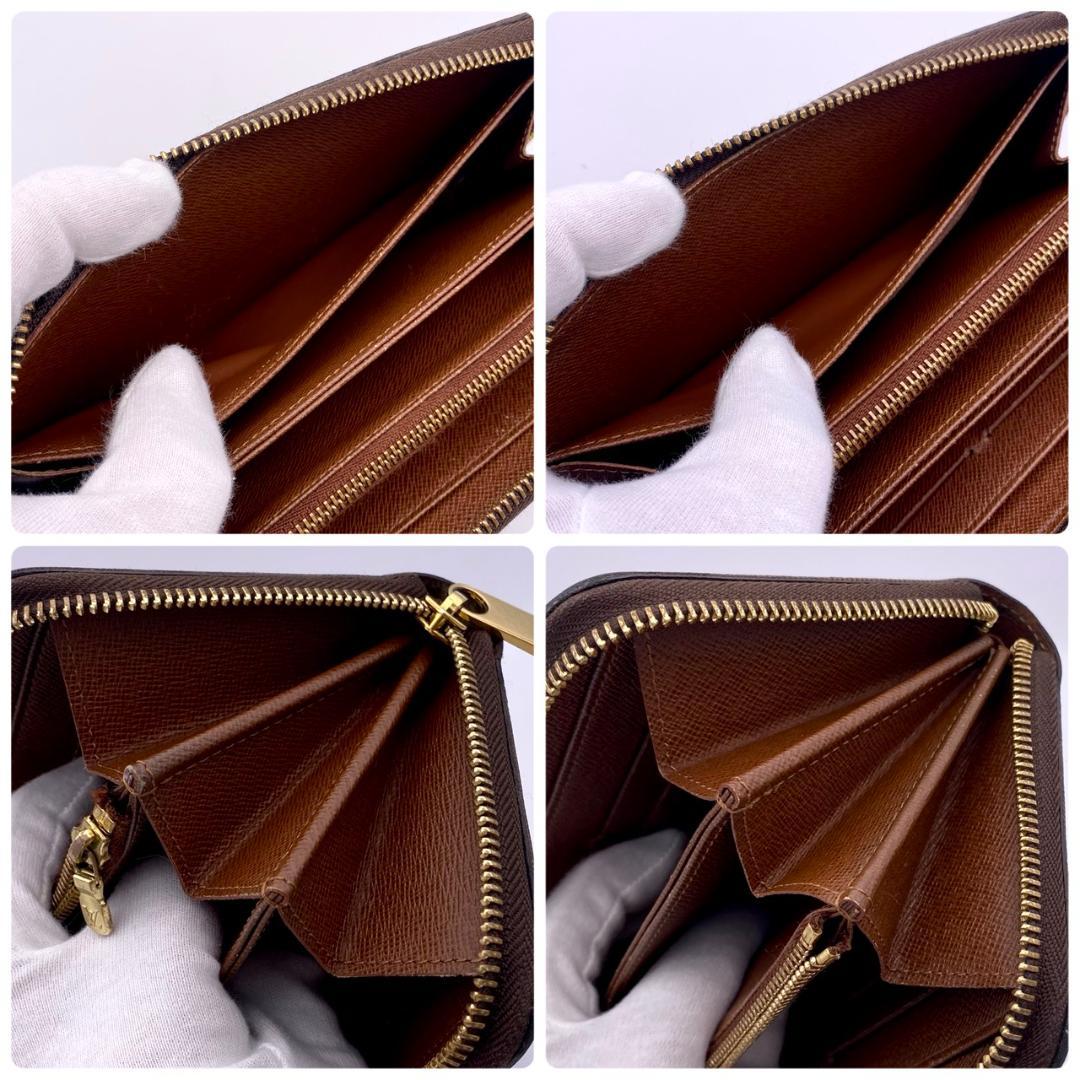 ルイヴィトン モノグラム ジッピーウォレット ラウンドファスナー 長財布 茶