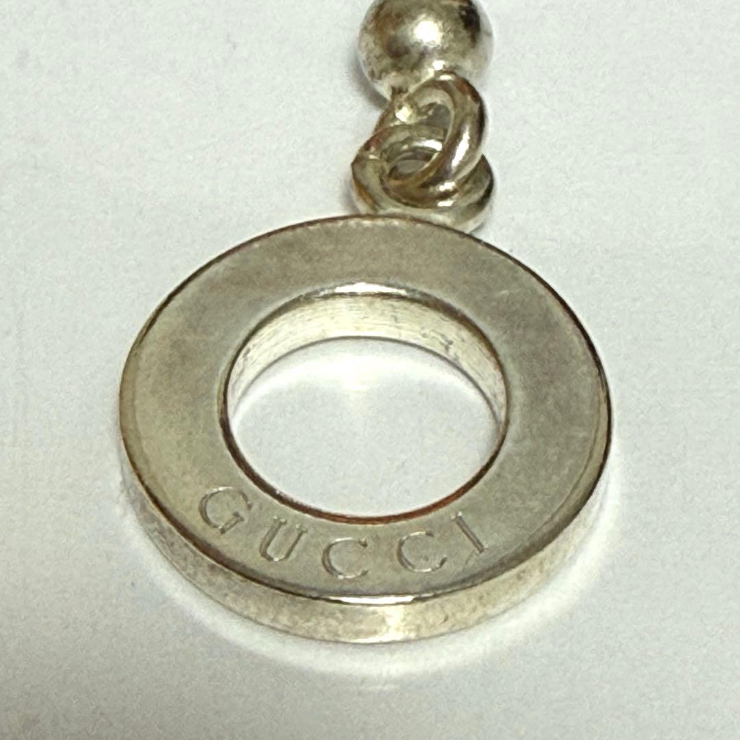 【約17cm】GUCCI ボールチェーン ブレスレット トグル シルバー