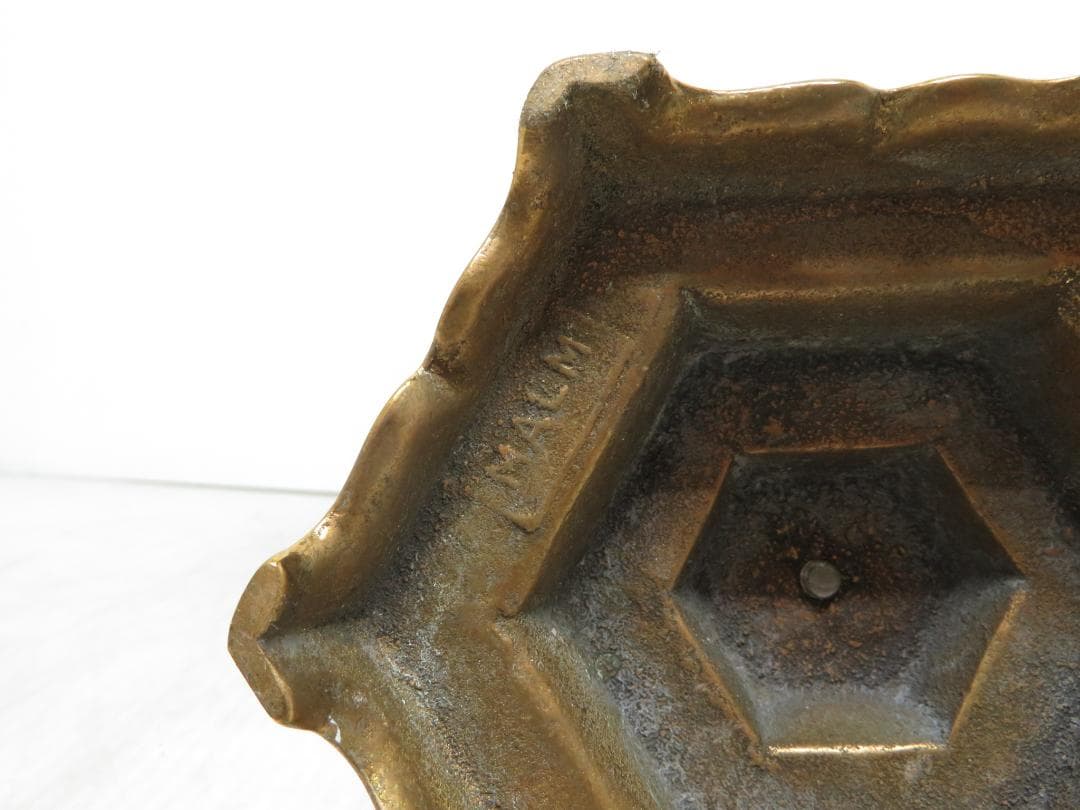 イスラエル メノーラー 真鍮製 7燭台 キャンドルスタンド 高さ32cm