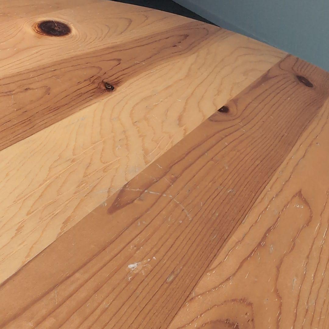 USED/無垢 パイン ラウンドローテーブル フレンチミッドセンチュリー 北欧