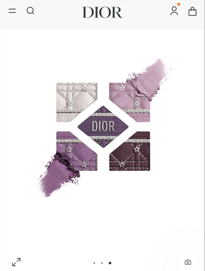 ディオール 2025ホリデー限定品 アイシャドウ パレット912パープル