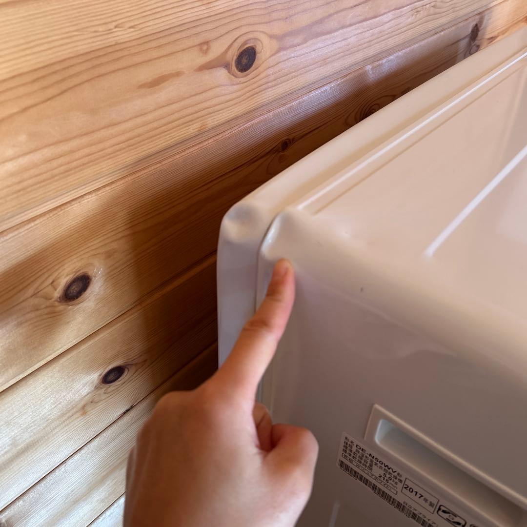 動作品 日立 5.0kg 衣類乾燥機 DE-N50WV 2way乾燥 17年製