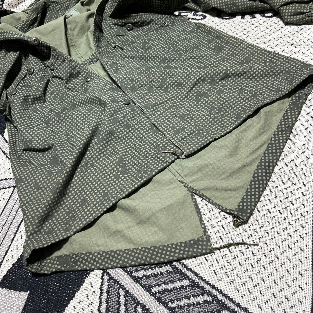 米軍実物 ナイトカモパーカー フィッシュテール ポケットカスタム 84年 「S」