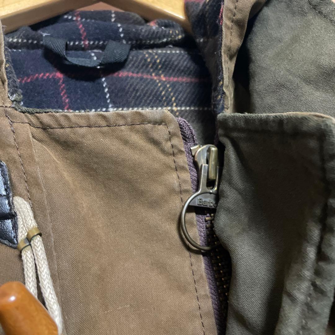 00年代 英国製 Barbour バブアー ワックスコットン ダッフルコート