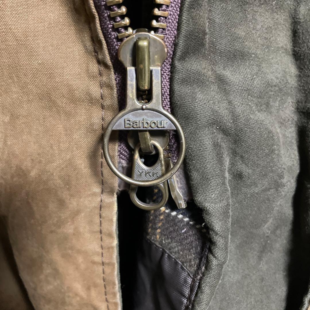 00年代 英国製 Barbour バブアー ワックスコットン ダッフルコート