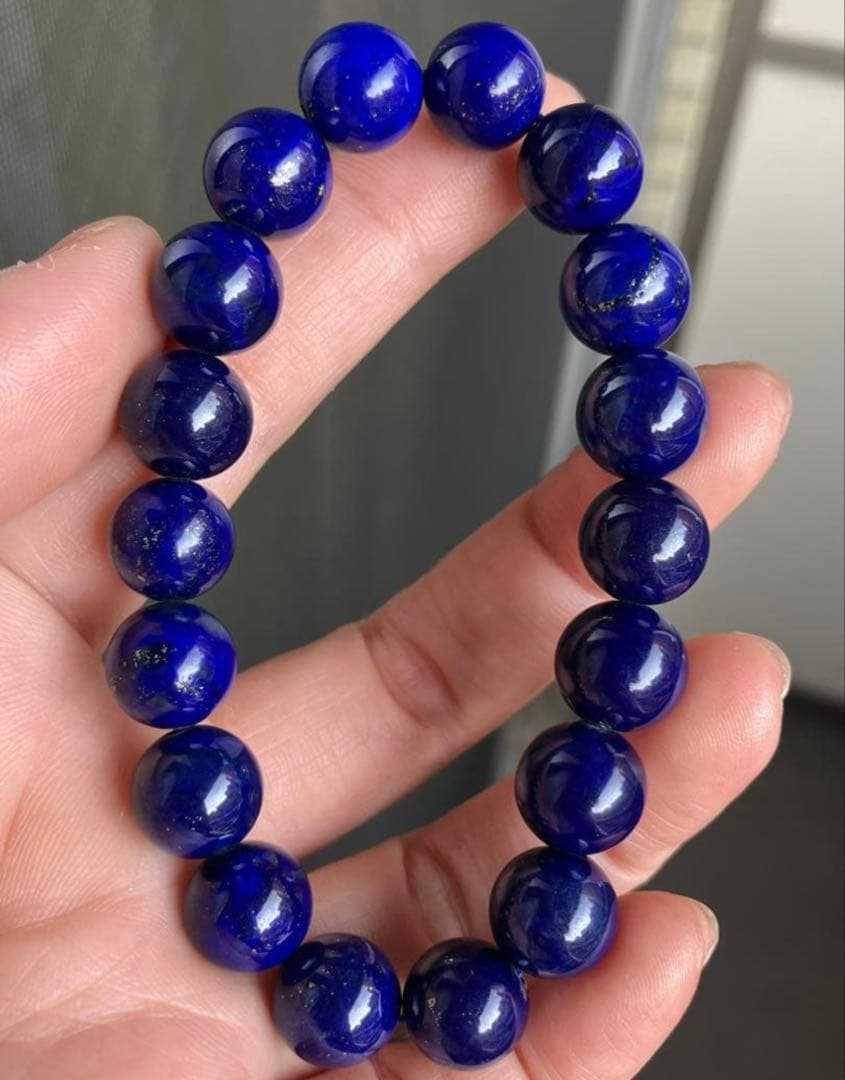極上✨ロイヤルブルー　旧鉱山アフガニスタン産ラピスラズリのブレスレット