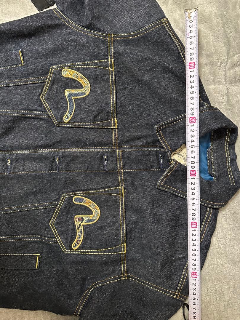 EVISU 刺繍デザイン デニムジャケット