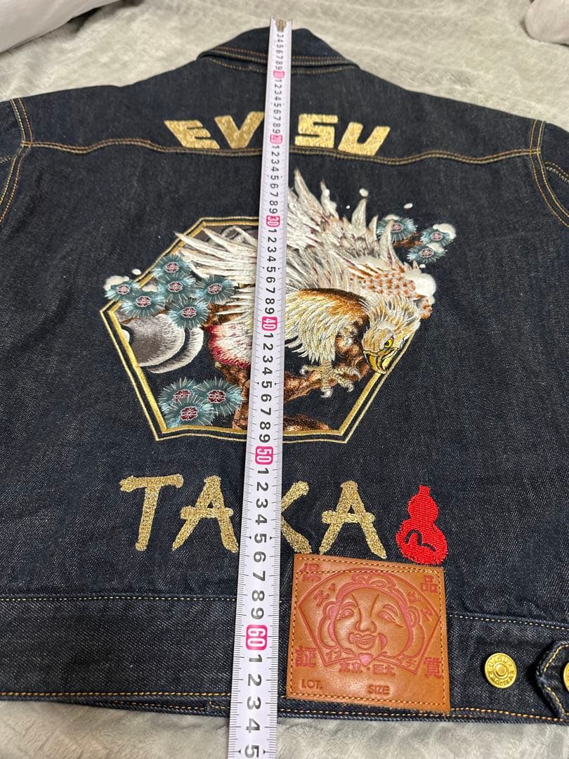 EVISU 刺繍デザイン デニムジャケット