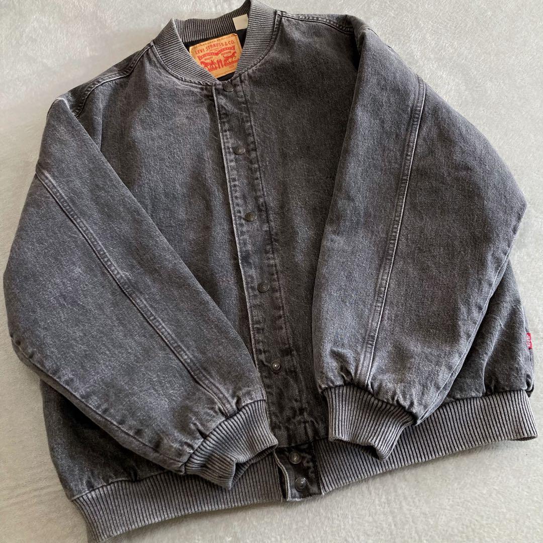 リーバイス デニム ボンバージャケット フェード ブラック L