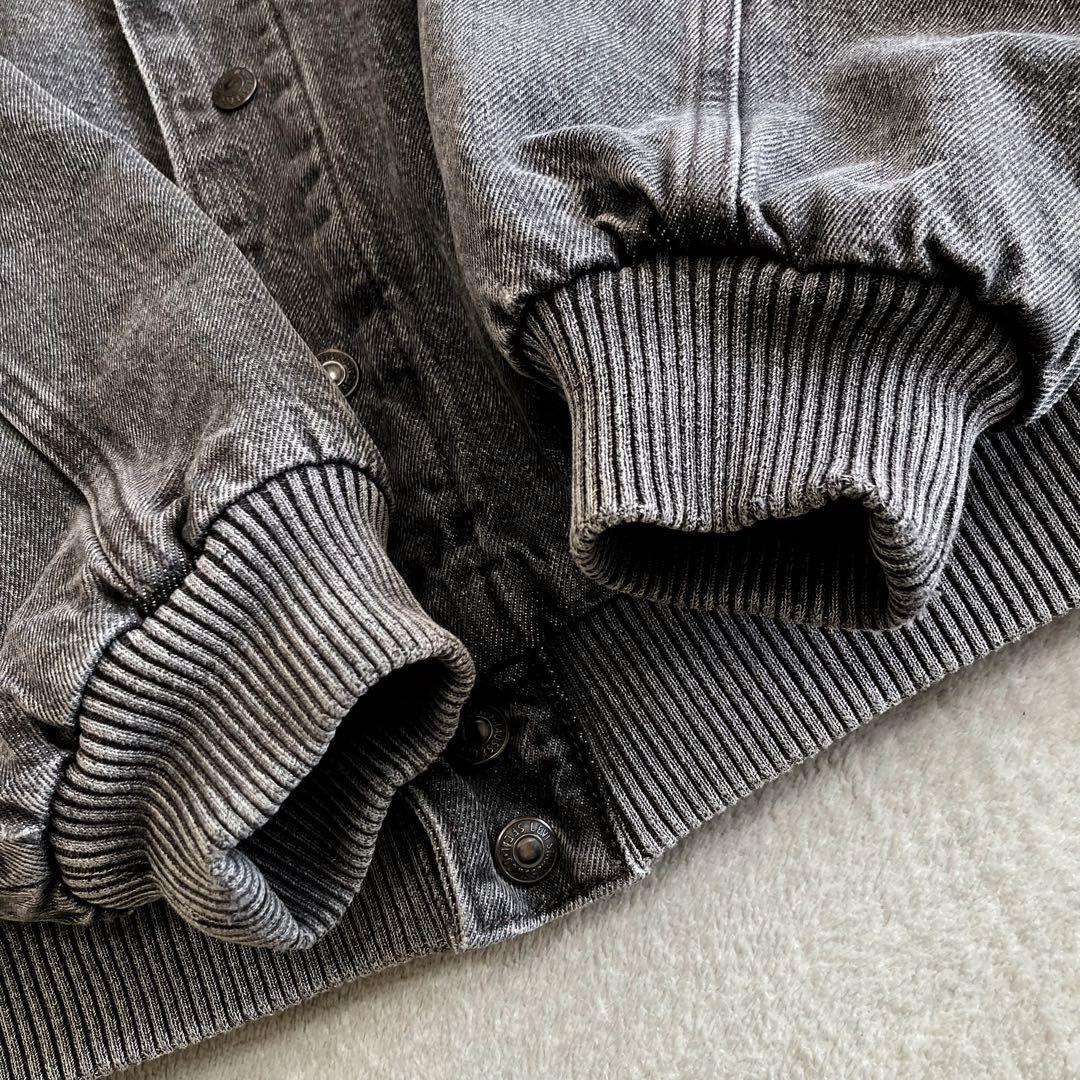 リーバイス デニム ボンバージャケット フェード ブラック L