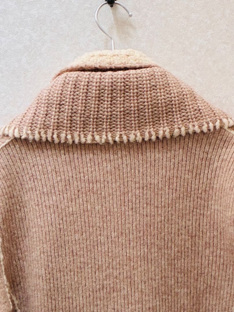 エルマンノシェルビーノ☆ウールカシミヤ混　ニットコート　ユキトリイ　ランバン