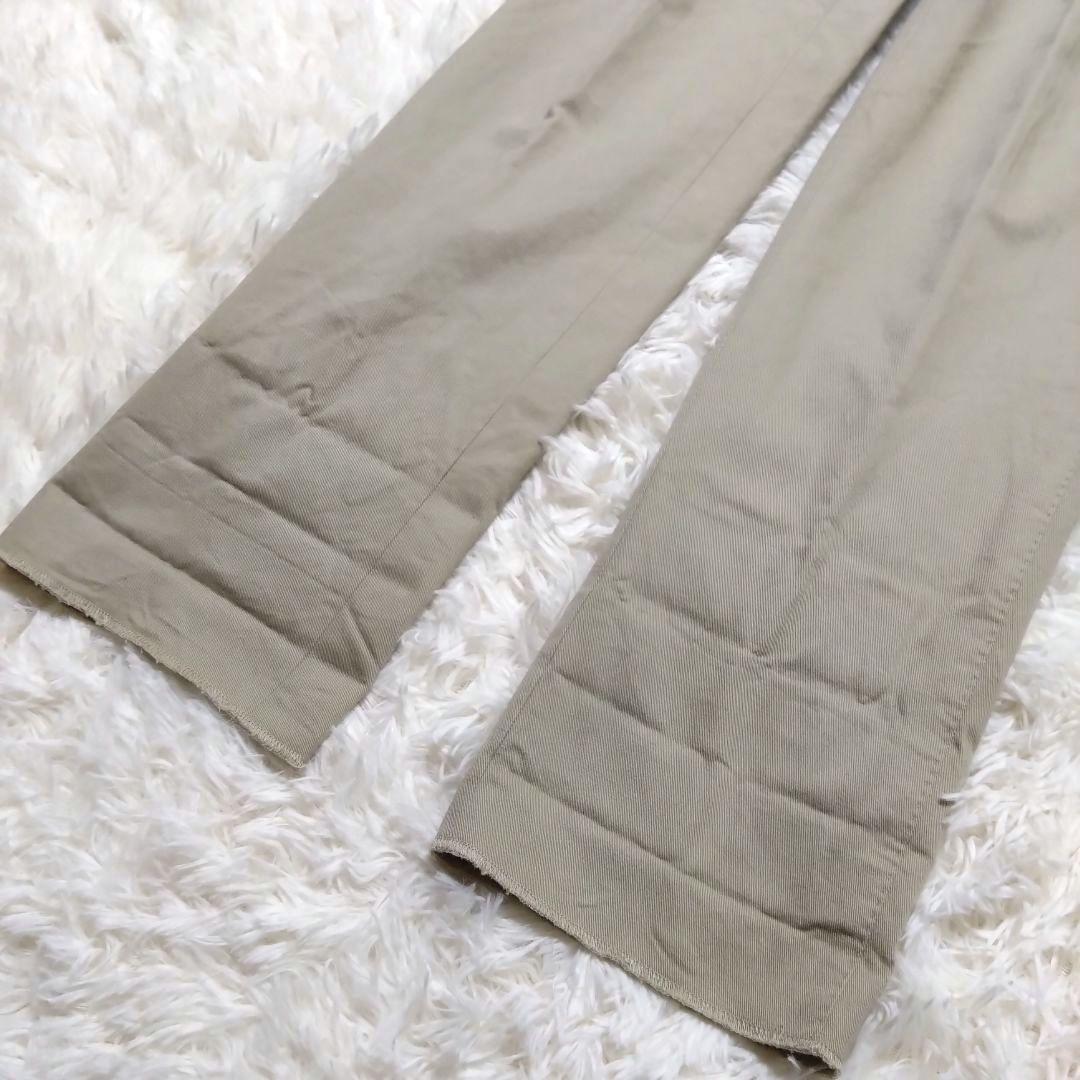 五十嵐トラウザーズ チノパン ドレスパンツ サイドアジャスター ベージュ 48