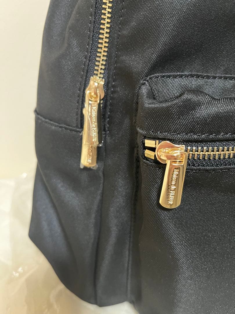 未使用Maison de FLEUR撥水加工リボンラウンドリュック ブラック