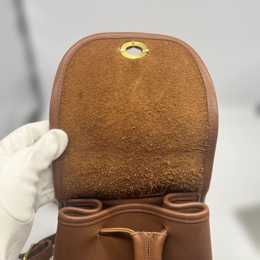 美品✨オールドコーチ COACH ターンロック グラブタンレザー ミニリュック茶