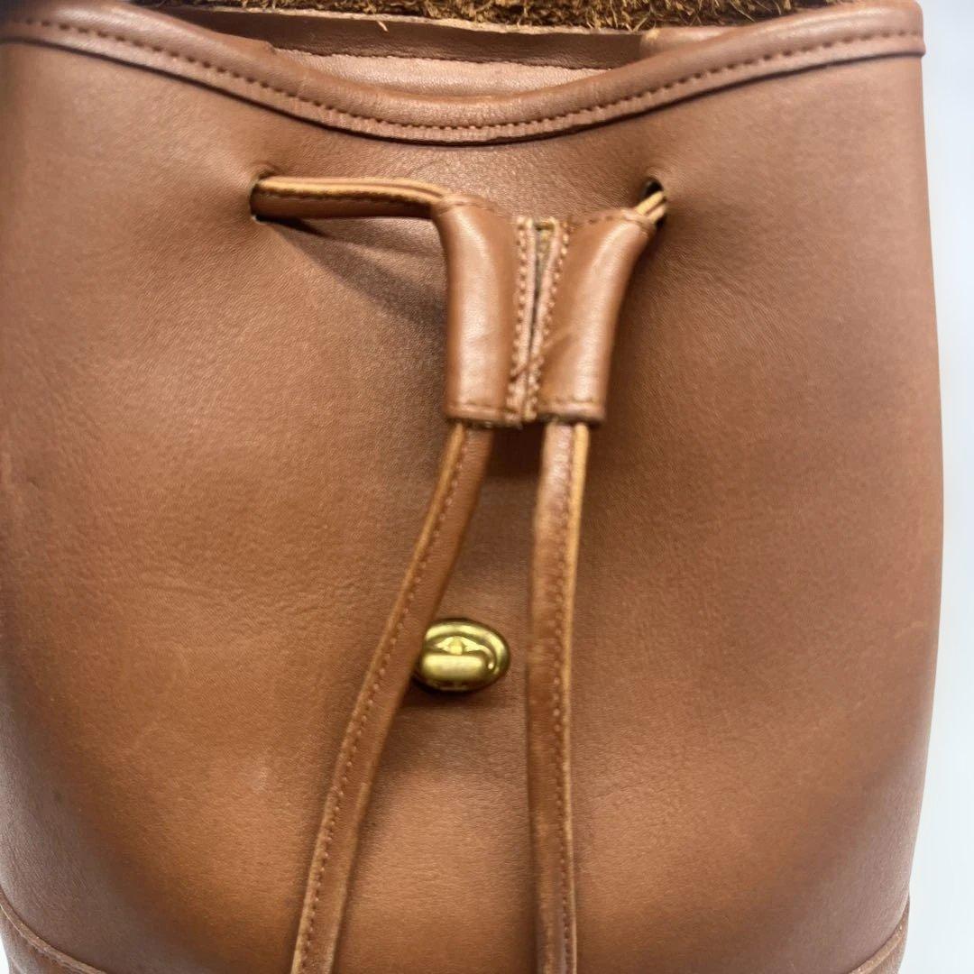 美品✨オールドコーチ COACH ターンロック グラブタンレザー ミニリュック茶