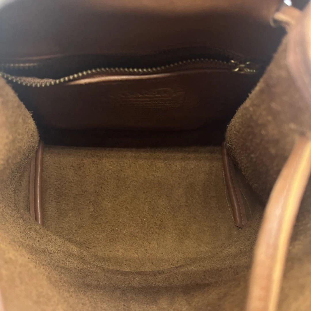 美品✨オールドコーチ COACH ターンロック グラブタンレザー ミニリュック茶