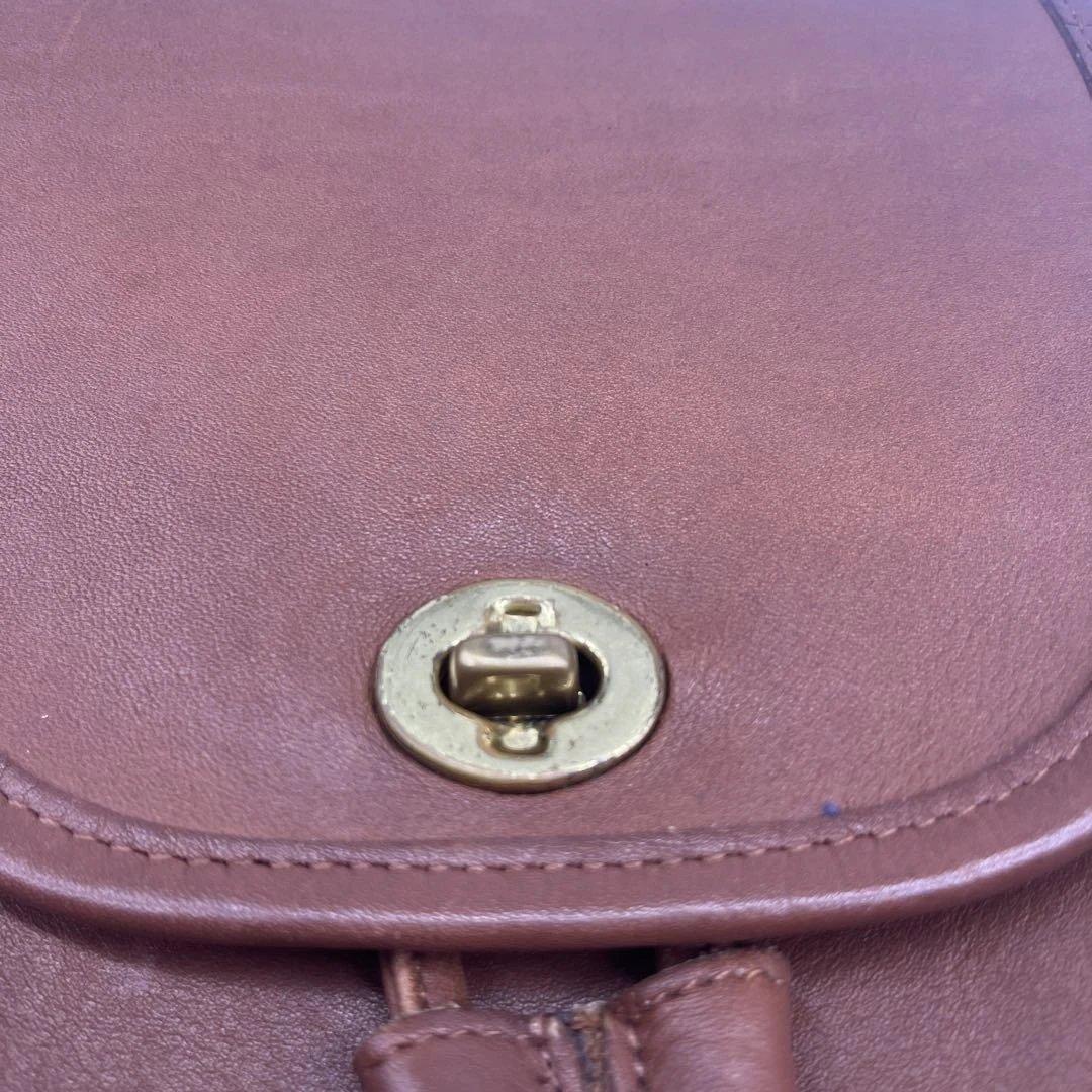 美品✨オールドコーチ COACH ターンロック グラブタンレザー ミニリュック茶