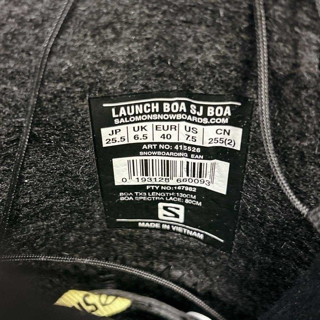 極美品 SALOMON LAUNCH BOA スノーボードブーツ 25.5cm