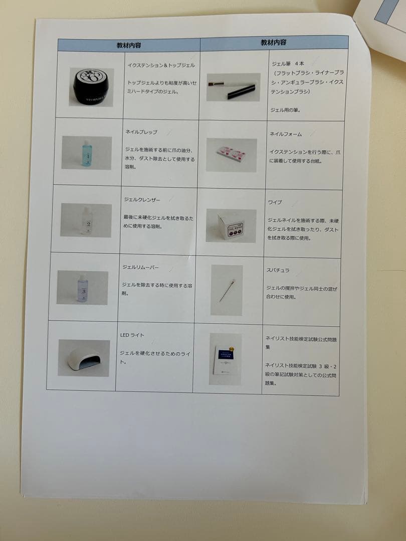 たのまな　ネイリスト検定 ジェルネイル検定　セット