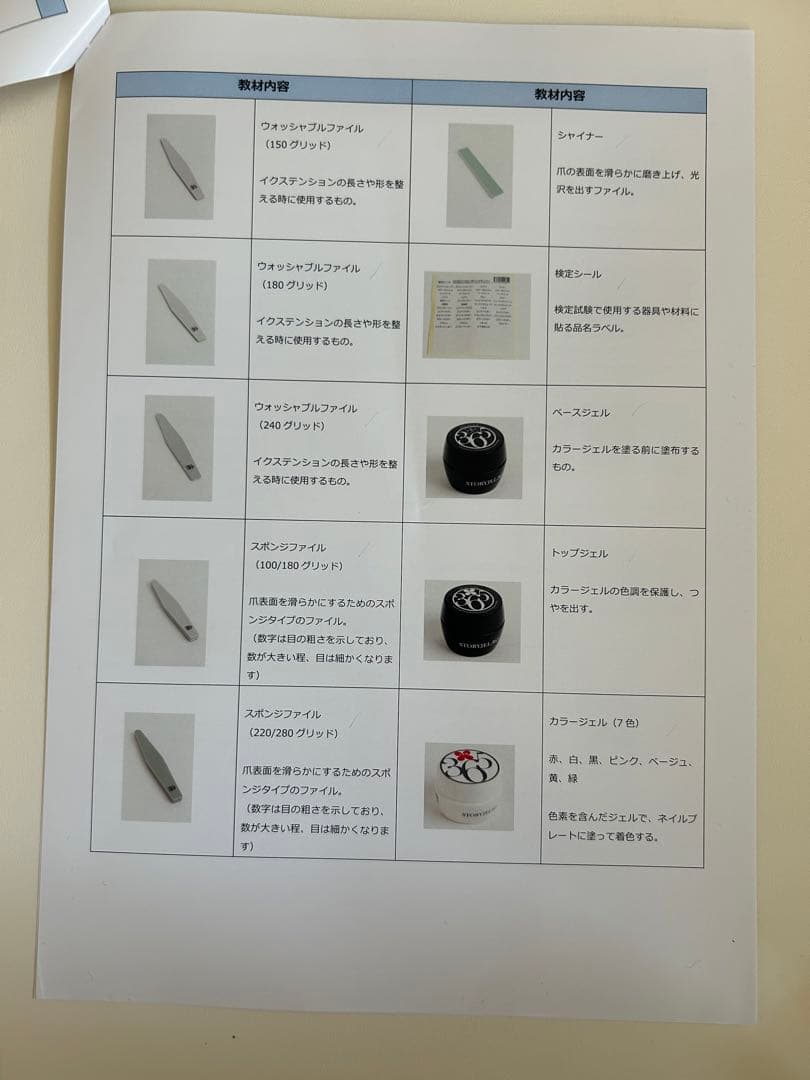 たのまな　ネイリスト検定 ジェルネイル検定　セット