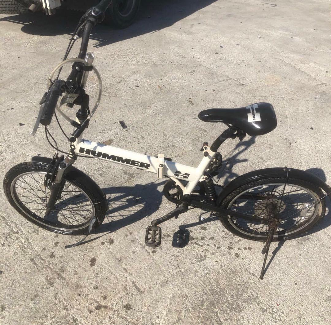 ville ヴィレ 極太タイヤ シマノ6速 りヤサス付き 折り畳み自転車