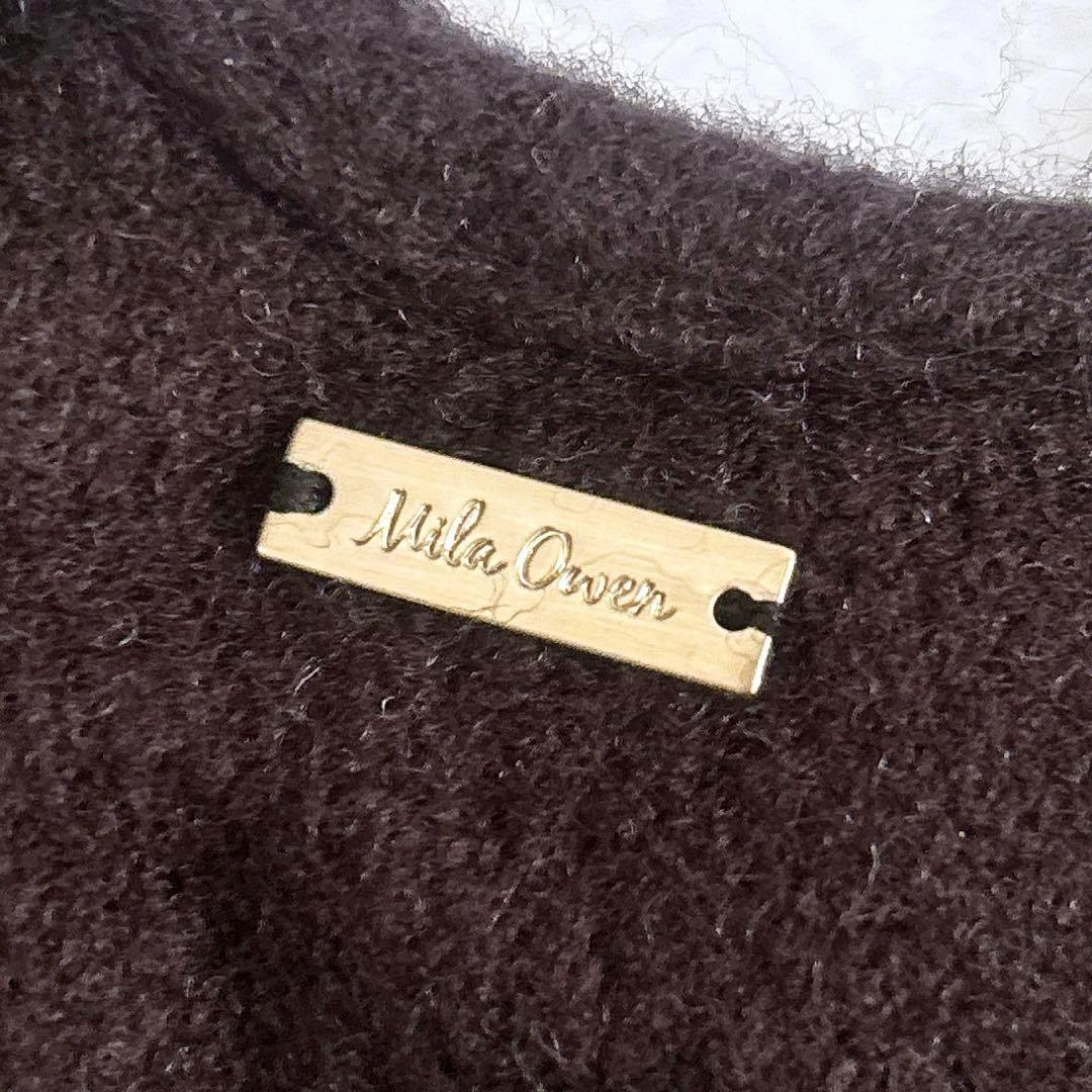 《新品23AW》Mila Owen 洗える ベーシックケープ 黒 フリンジ F