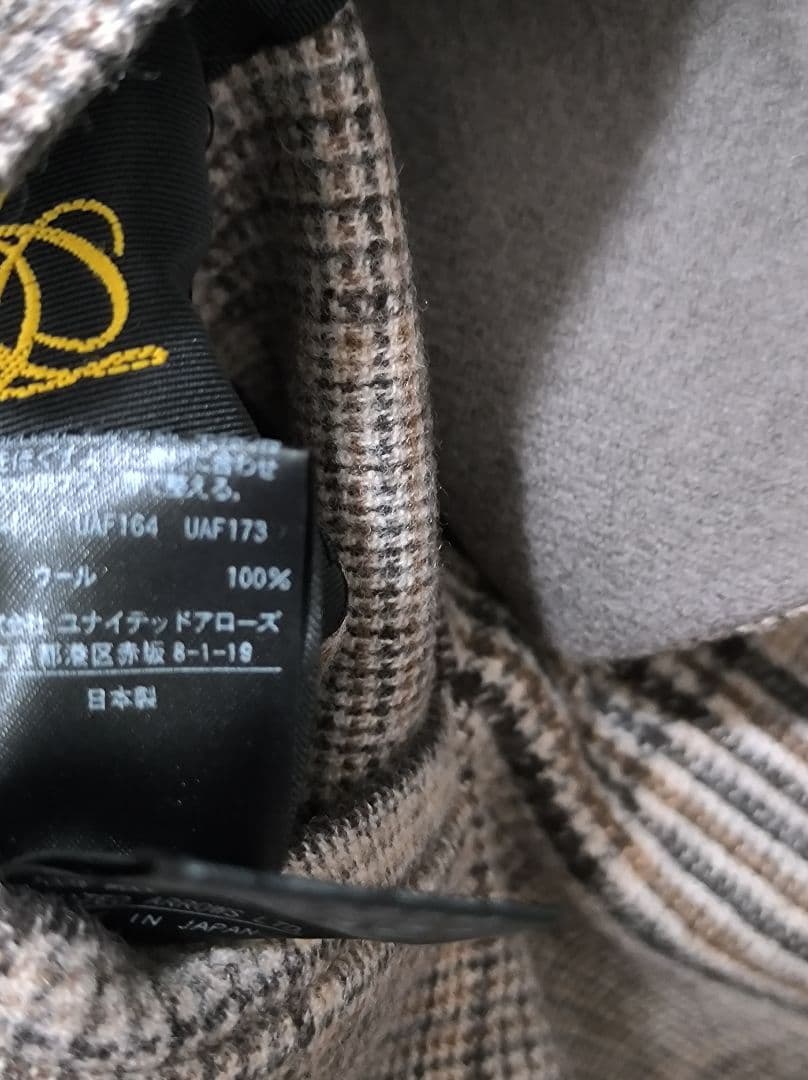 【18万】リバーシブル♡グレンチェックケヌキリバーシブルコート ポンチョ