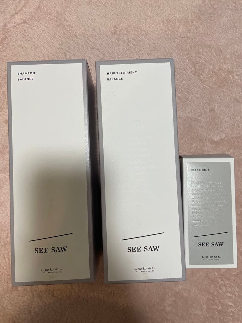SEE SAW ヘア&スキャルシャンプートリートメントクリアオイル