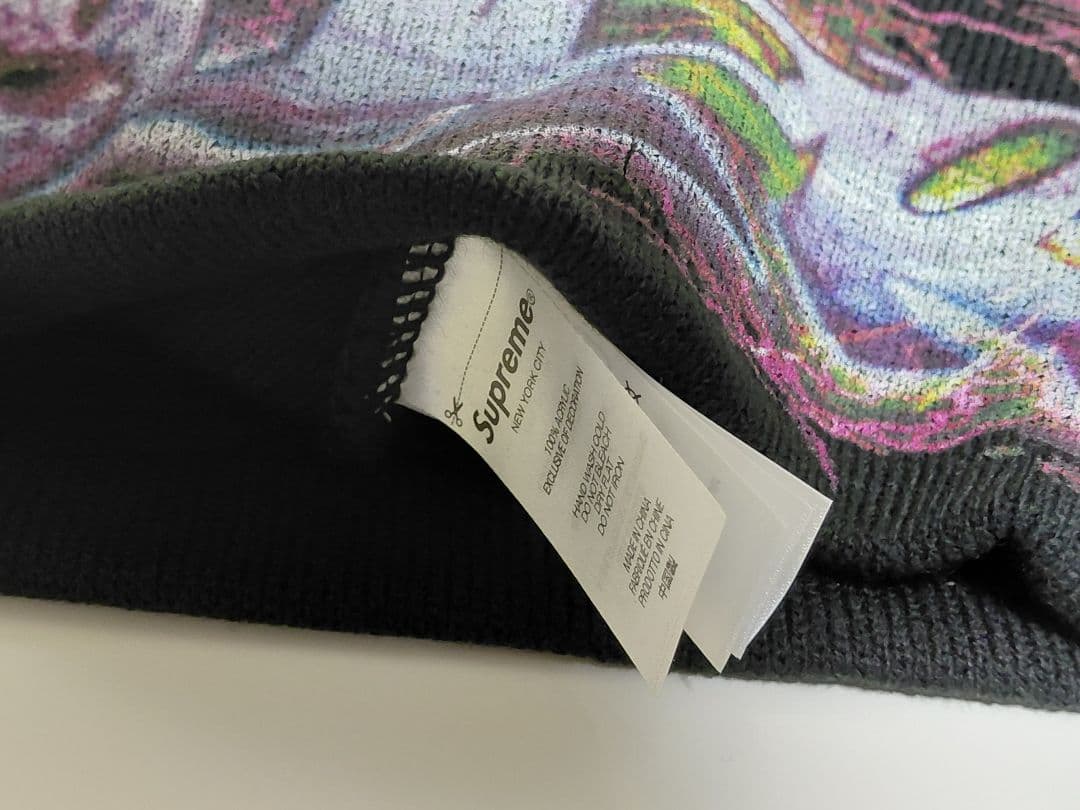 【新品・未着用】Supreme　Tag　Beanie　FW25　\"Black\"