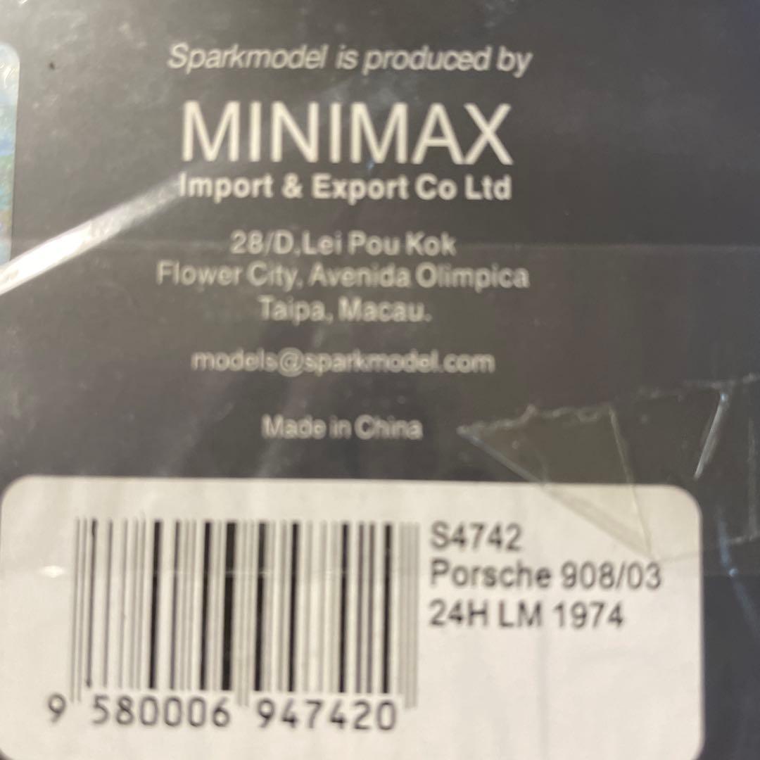 絶版 1/43 スパーク ポルシェ 908/03 ルマン24時間 1974 - メルカリ