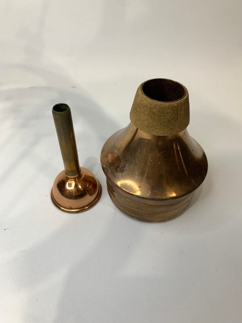 トランペット　ストレートミュート　トムクラウン　オールシルバー　ブラウン　おまけ