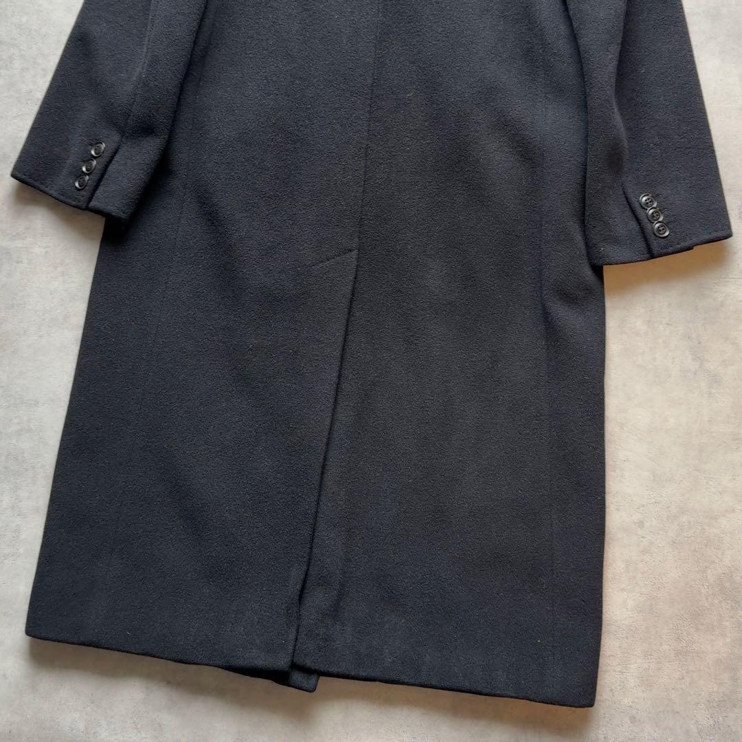 【MaxMara／マックスマーラ】アンゴラ ウール ロングコート ブラック 40