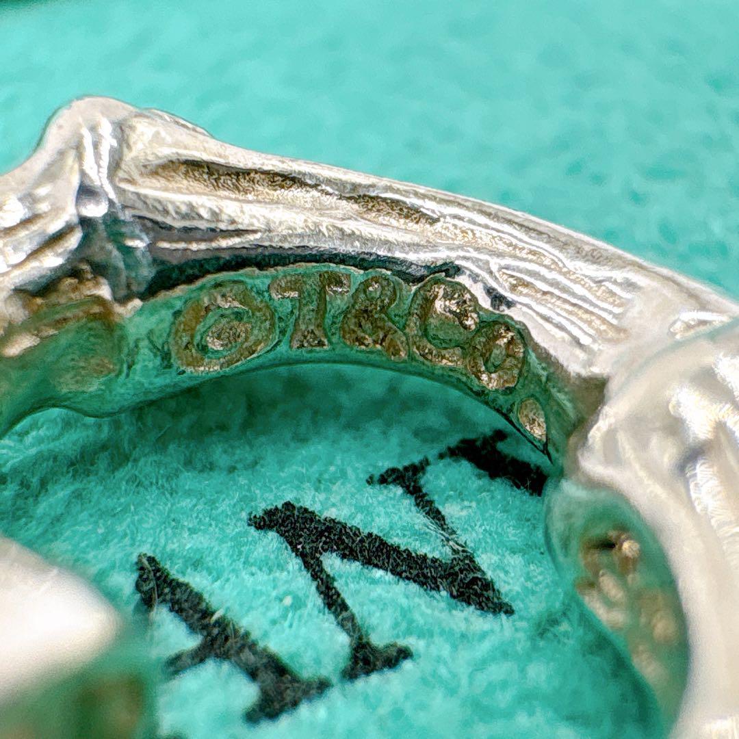 美品 オールドティファニー バンブー 片耳 ピアス シルバー925