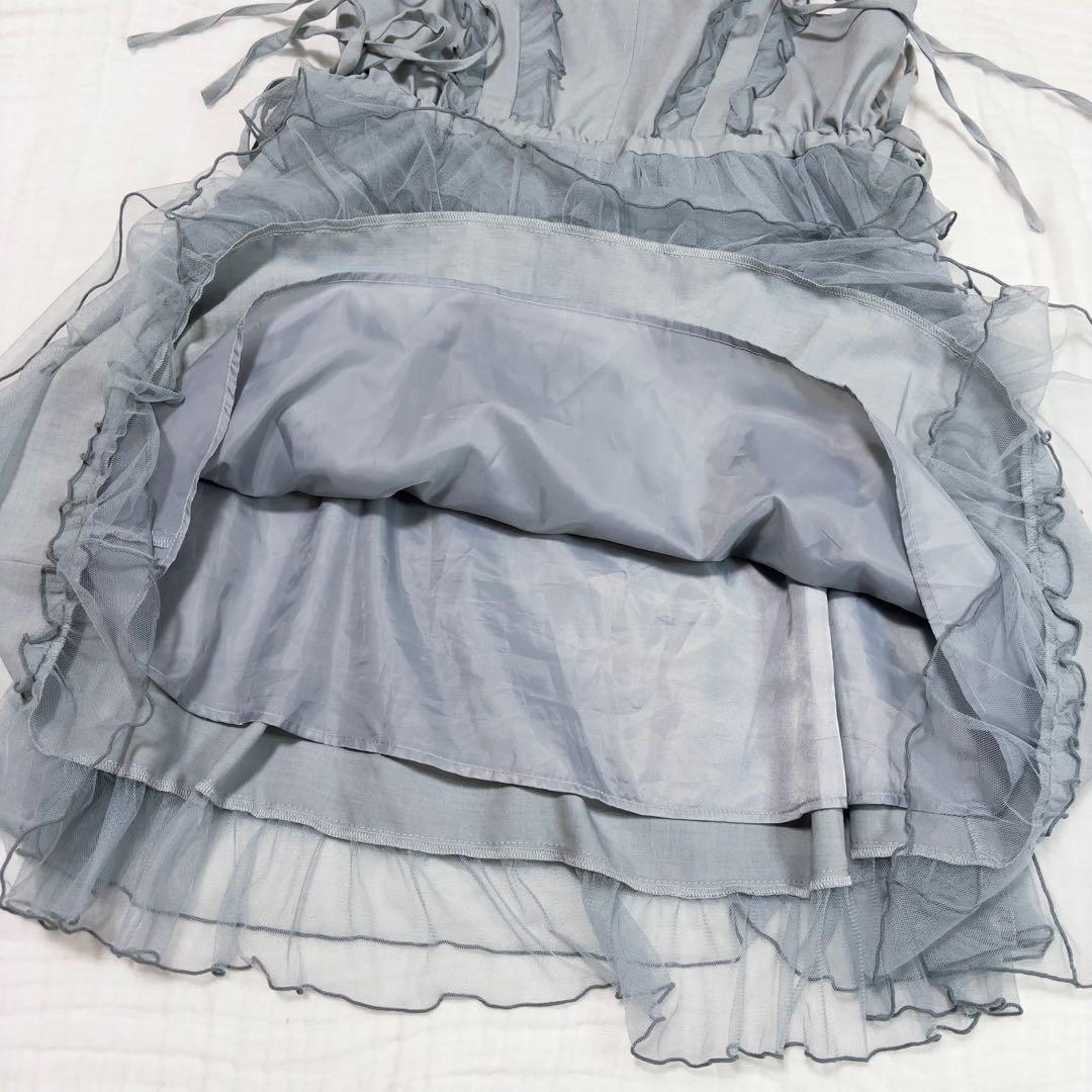 メリージェニー チュール ドロスト ミニ キャミワンピース 松本かれん リボン