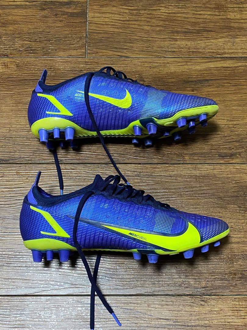 ナイキ サッカースパイク ヴェイパー 14 エリート AG(ブルー×イエロー)